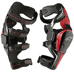 Alpinestars Carbon B2 Knee Brace наколенники, черно-красный