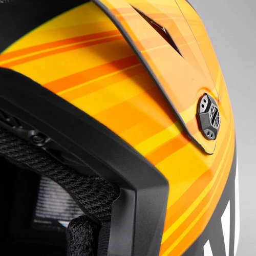 Fly Racing Kinetic K220 2020 шлем кроссовый, оранжево-черно-белый матовый
