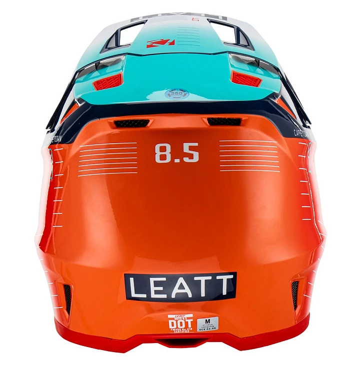 Leatt Kit Moto 8.5 V23 Red шлем кроссовый + Velocity 5.5 мотоочки, красный