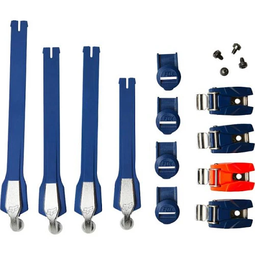 Fox Instinct Offroad Strap/Pass/Buckle Kit стрепы к мотоботам с застежками, синий (4 шт.)