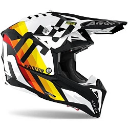 Airoh Aviator 3 Rainbow White Gloss шлем внедорожный