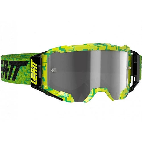 Leatt Velocity 5.5 Neon Lime / Light Grey 58% мотоочки, двойная линза