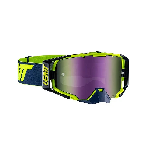Leatt Velocity 6.5 Iriz Ink/Lime Purple мотоочки, двойная линза
