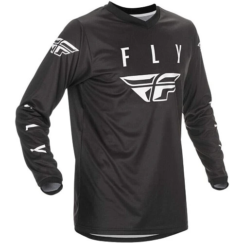 Fly Racing Universal 2021 джерси, черно-белый