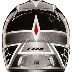 Fox Racing V3 Race шлем кроссовый, черно-серебристый