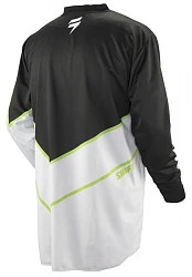 Shift Racing Assault джерси, черно-салатово-белый