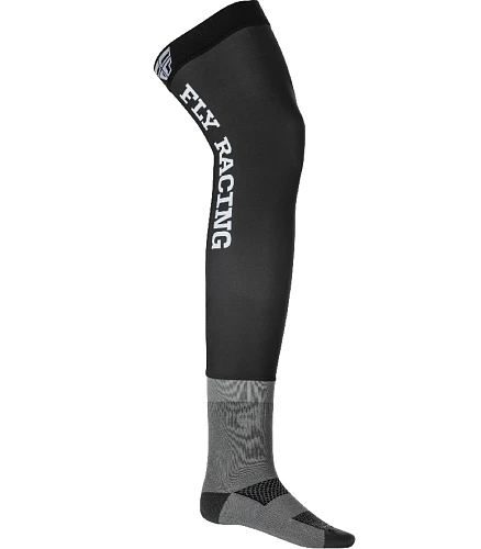 Fly Racing чулки под наколенники с носком, черно-серый