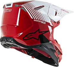Alpinestars Supertech M10 Dyno Red/White шлем кроссовый