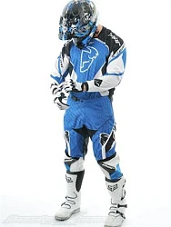 Thor Phase Spiral мотоштаны, сине-черный