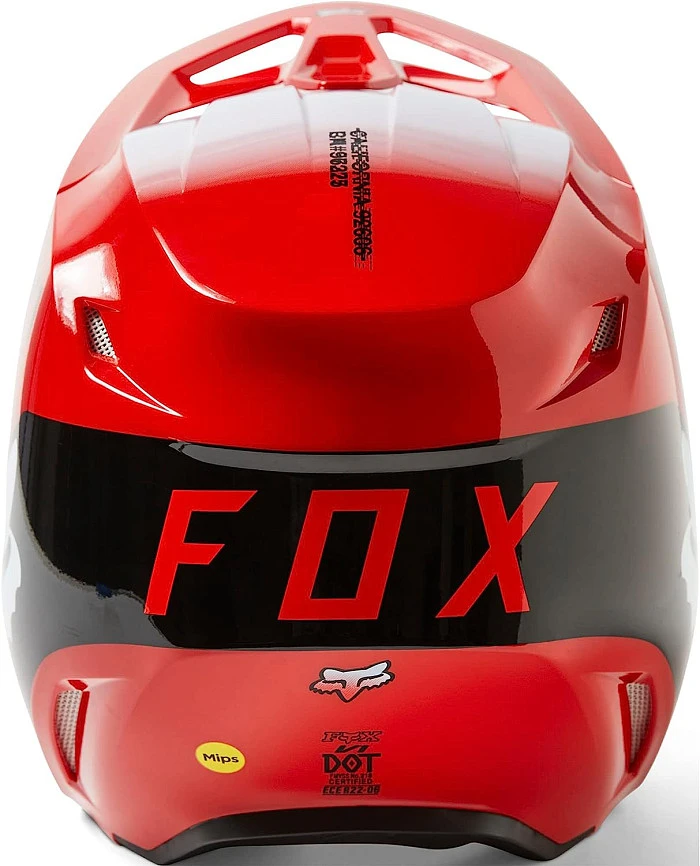 Fox Racing V1 Toxsyk Flow Red шлем кроссовый