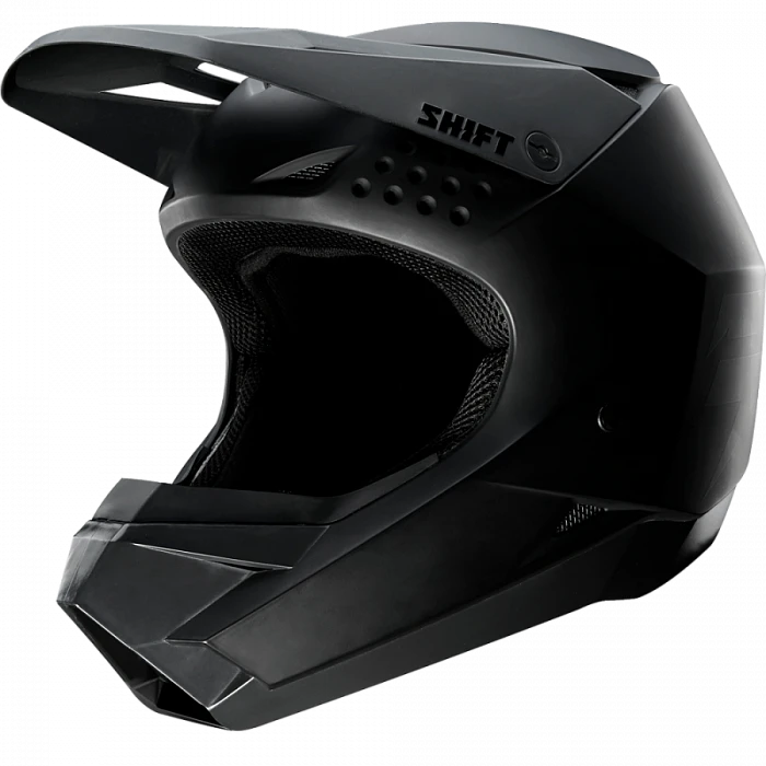 Shift White Youth Matte Black шлем подростковый
