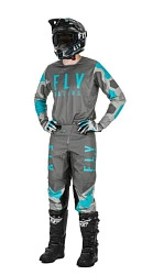 Fly Racing Kinetic K221 2021 джерси, серо-голубой