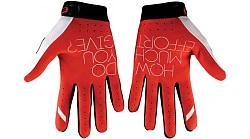 100% Ridefit мотоперчатки, черно-бело-красный