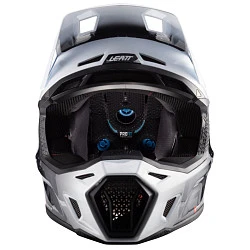 Leatt Kit Moto 8.5 V24 Black/White шлем кроссовый + Velocity 5.5 мотоочки