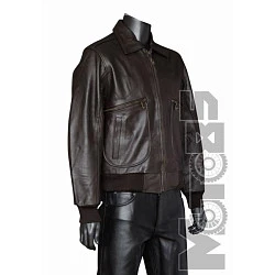 First M360BRN ZO Бомбер кожаный с подкладкой, коричневый, S-3XL