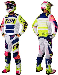 Fox Racing 180 Falcon 2017 джерси, сине-желто-белый