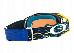 Oakley Crossbril Airbrake Equalizer Blue Yellow мотоочки, сине-оранжевая линза