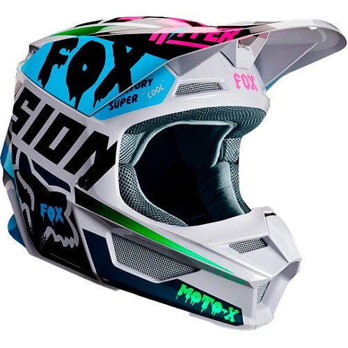 Fox Racing V1 Czar 2019 Youth шлем подростковый, серый