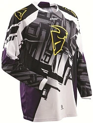 Thor Phase Slab джерси, черно-бело-фиолетовый