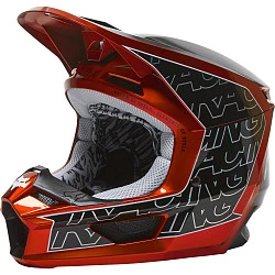 Fox Racing V1 Peril 2022 Flow Red шлем кроссовый