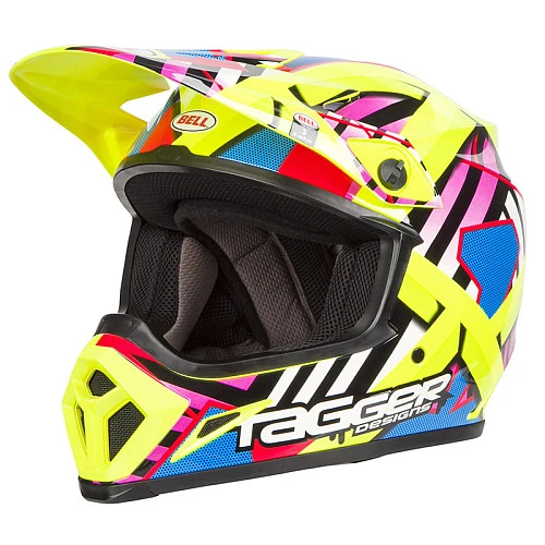 Bell MX-9 Mips Tagger Double Trouble Hi-Viz / Yellow шлем кроссовый
