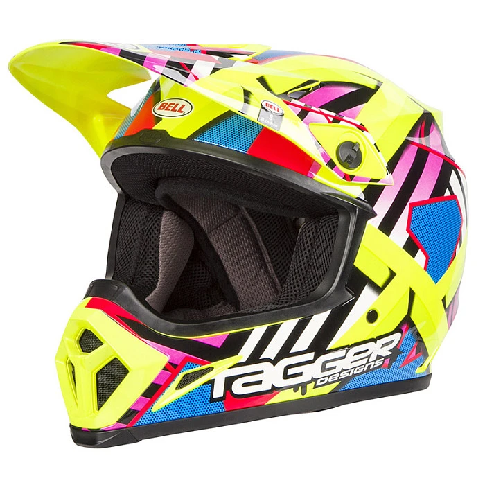 Bell MX-9 Mips Tagger Double Trouble Hi-Viz / Yellow шлем кроссовый