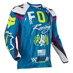 Fox Racing 360 Rohr 2017 джерси, бело-голубой