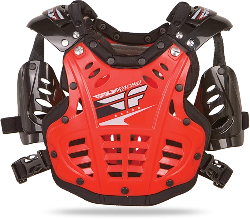 Fly Racing Convertible 2 JR панцирь с плечами подростковый, красный глянцевый