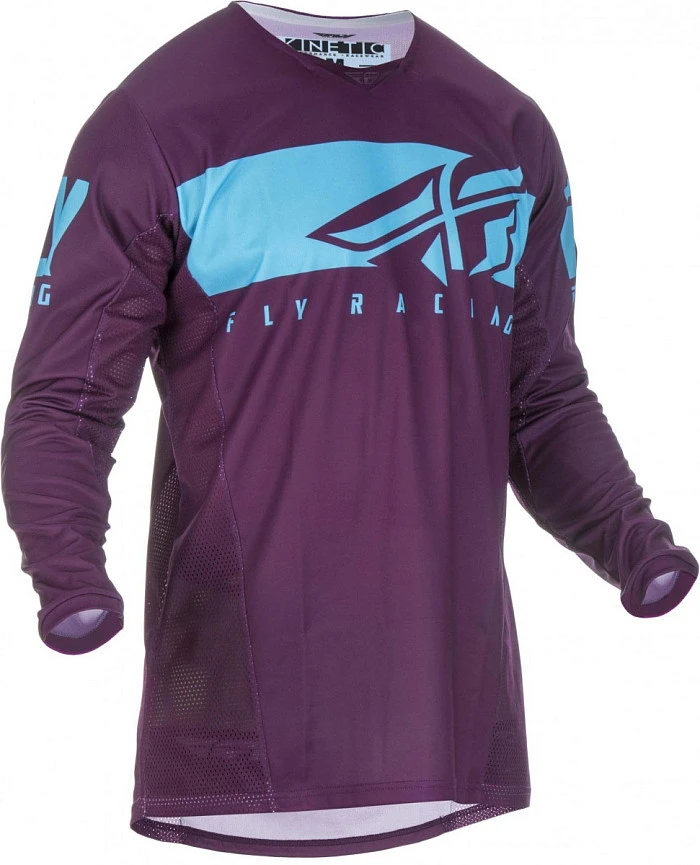 Fly Racing Kinetic Shield джерси, фиолетово-синий