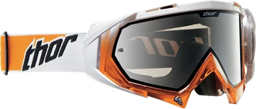 Thor Hero White/Orange мотоочки, бело-оранжевый