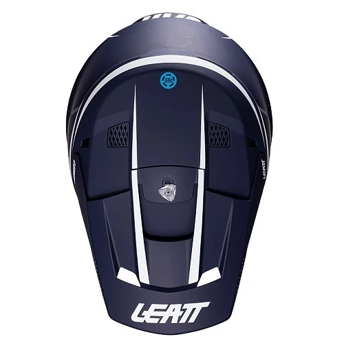 Leatt Kit Moto 3.5 Jr V26 Blue шлем подростковый + Vizion 2.5s мотоочки, синий