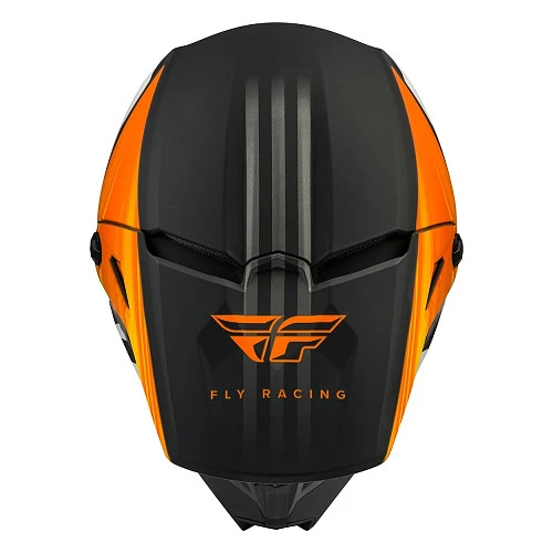 Fly Racing Kinetic K220 2020 шлем кроссовый, оранжево-черно-белый матовый