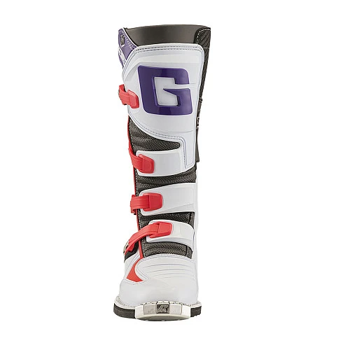 Gaerne GXJ White/Red/Purple мотоботы кроссовые детские/женские, бело-красно-фиолетовый