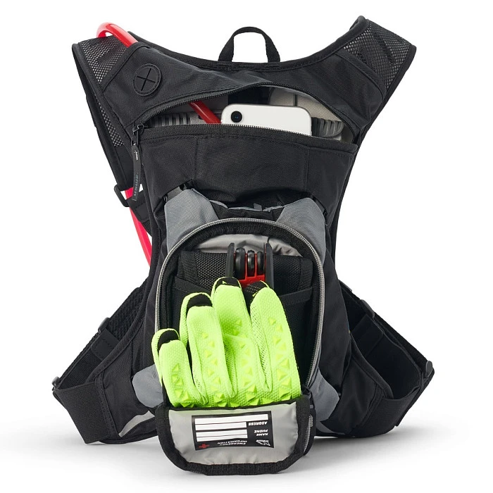 USWE Raw 3L Dirt Biking Hydration Pack (2L) Carbon Black рюкзак-гидропак