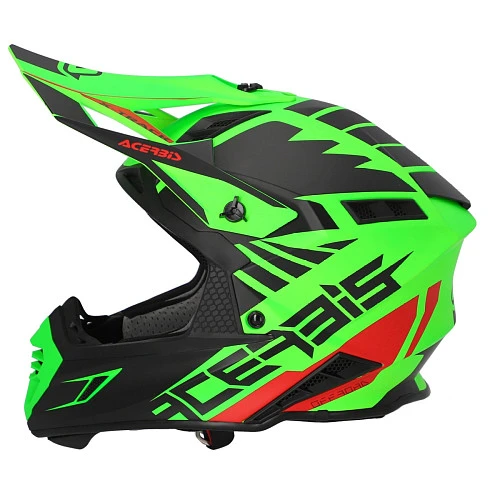 Acerbis X-Track 22-06 Fluo-Green/Black шлем внедорожный, зелено-черный