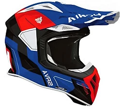 Airoh Aviator Ace 2 Shield Blue/Red шлем внедорожный, сине-красный