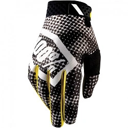 100% Ridefit мотоперчатки, черно-белый
