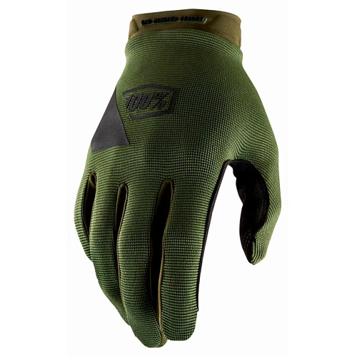 100% Ridecamp Army Green/Black мотоперчатки