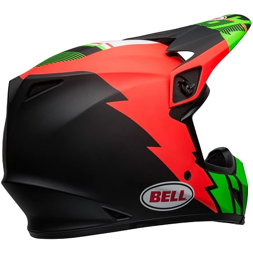 Bell MX-9 Mips Strike Matte Infrared/Green/Black шлем кроссовый