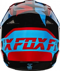 Fox Racing V1 Mako шлем кроссовый, сине-красный