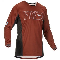 Fly Racing Kinetic Fuel джерси, кирпично-черный