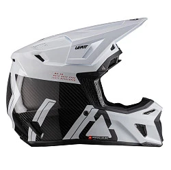 Leatt Kit Moto 9.5 Carbon V26 Black/White шлем кроссовый + Velocity 6.5 мотоочки