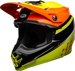 Bell Moto-9 Mips Prophecy Gloss Yellow/Orange/Black шлем кроссовый