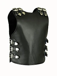 First V709 Жилет мужской клубный кожа 4мм, XS-3XL.