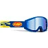 FMF Powercore Flame Navy мотоочки, зеркальная синяя линза