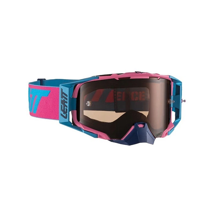Leatt Velocity 6.5 Pink/Cyan Rose UC мотоочки, двойная линза