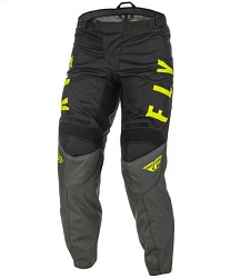 Fly Racing F-16 2022 мотоштаны, серо-черно-желтый