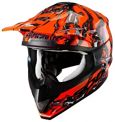 Scorpion VX-15 Air Oil шлем кроссовый, оранжево-черный