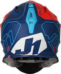 Just1 J18 Vertigo шлем кроссовый, сине-бело-оранжевый матовый