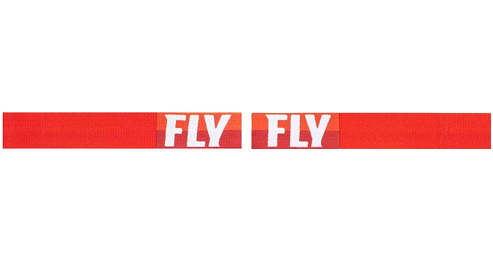 Fly Racing Zone 2020 мотоочки, бело-красный, красная зеркальная линза